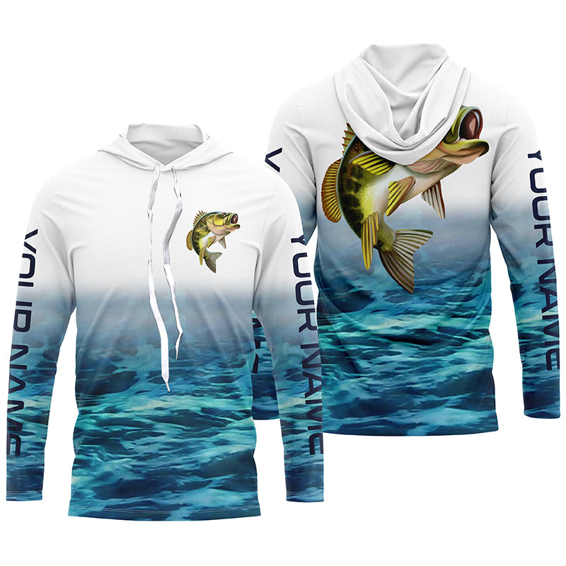 Myfihu Personalized Largemouth Bass Fishing Jerseys, Tournament Fishing Shirts TTS0713, Kid Long Sleeves UPF / XL