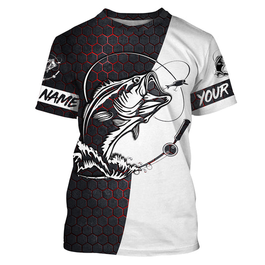 Custom Bass Fishing Long Sleeve performance Fishing Shirts, personalized Bass Fishing jerseys IPHW2735