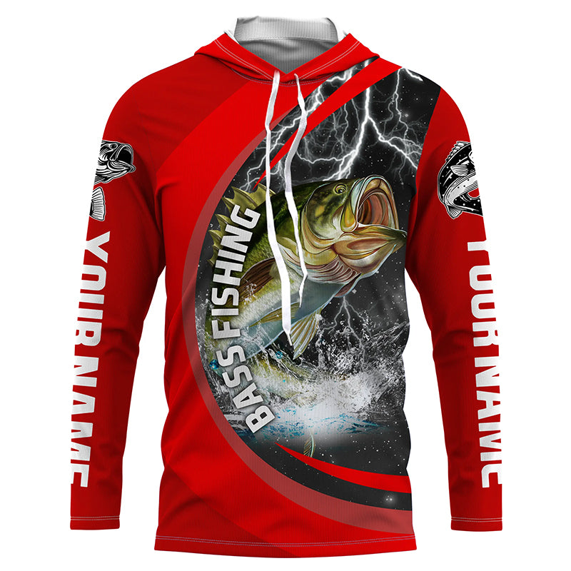 Largemouth Bass Fishing jerseys, Custom Bass Long sleeve Fishing Shirt