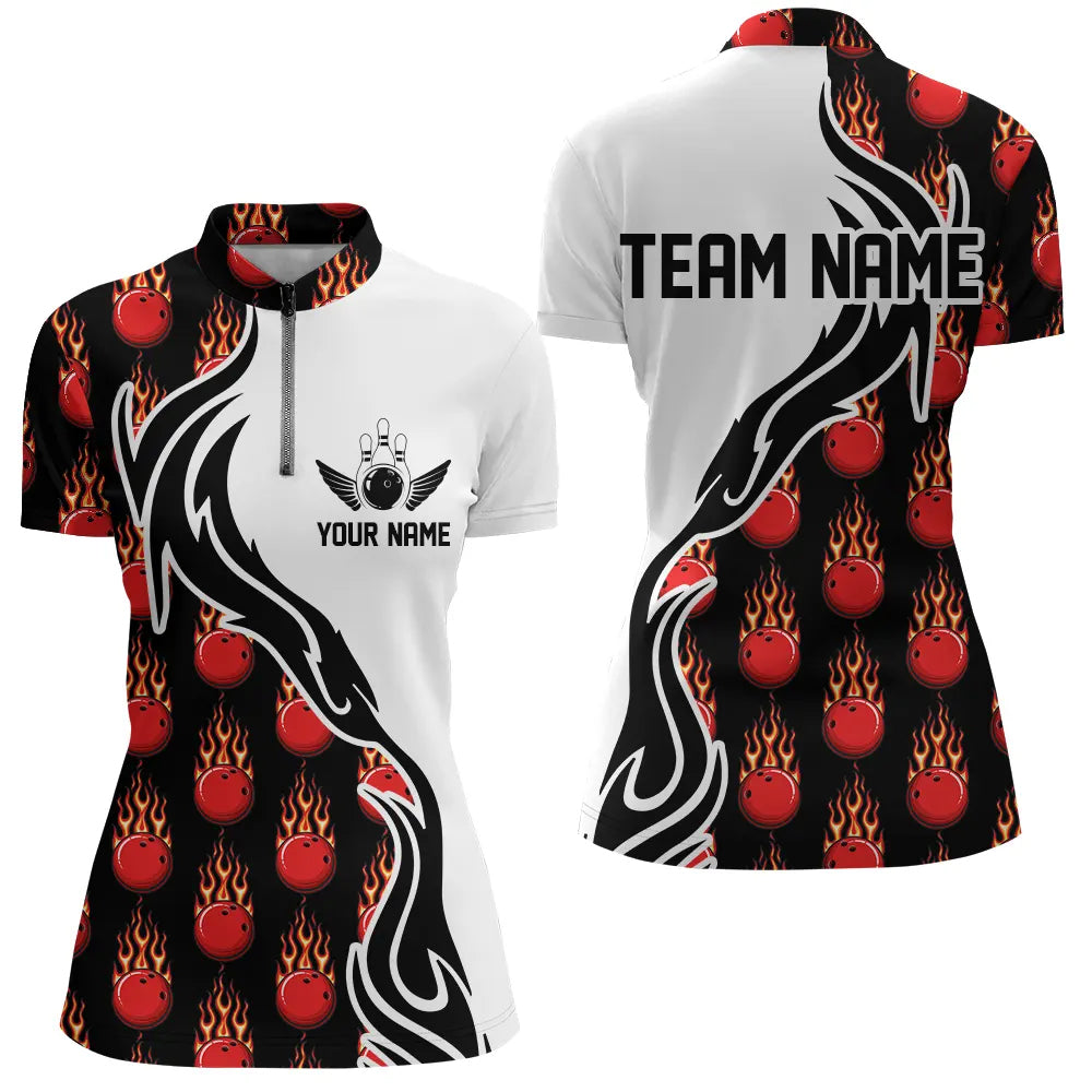 Custom Bowling Shirts For Women, Personalized Bowling Team Jerseys Bow