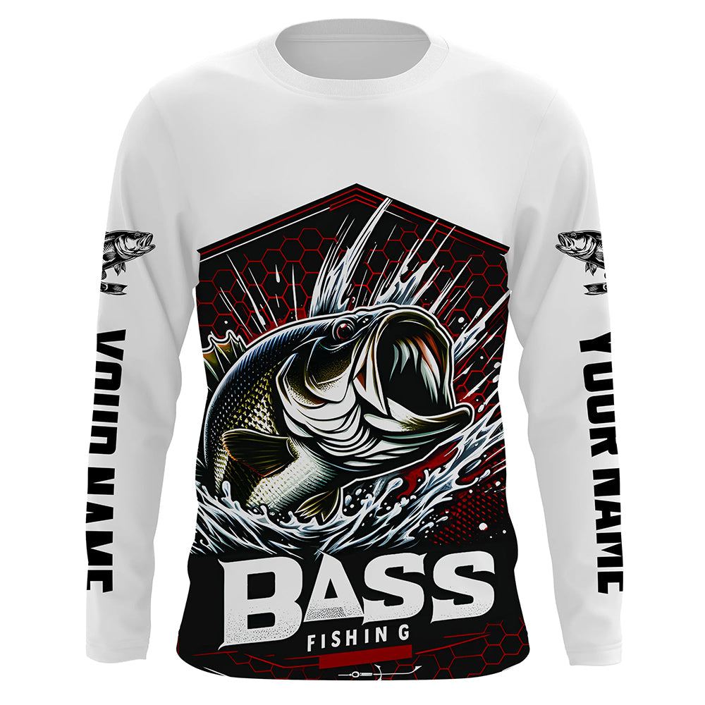 Custom Largemouth Bass Fishing Jerseys, Bass Long Sleeve