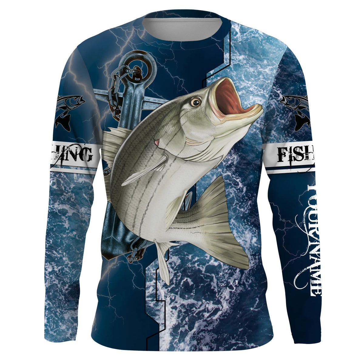 Custom Striped Bass Long Sleeve Fishing Shirts, Striper Bass Shirt Fis –  ChipteeAmz