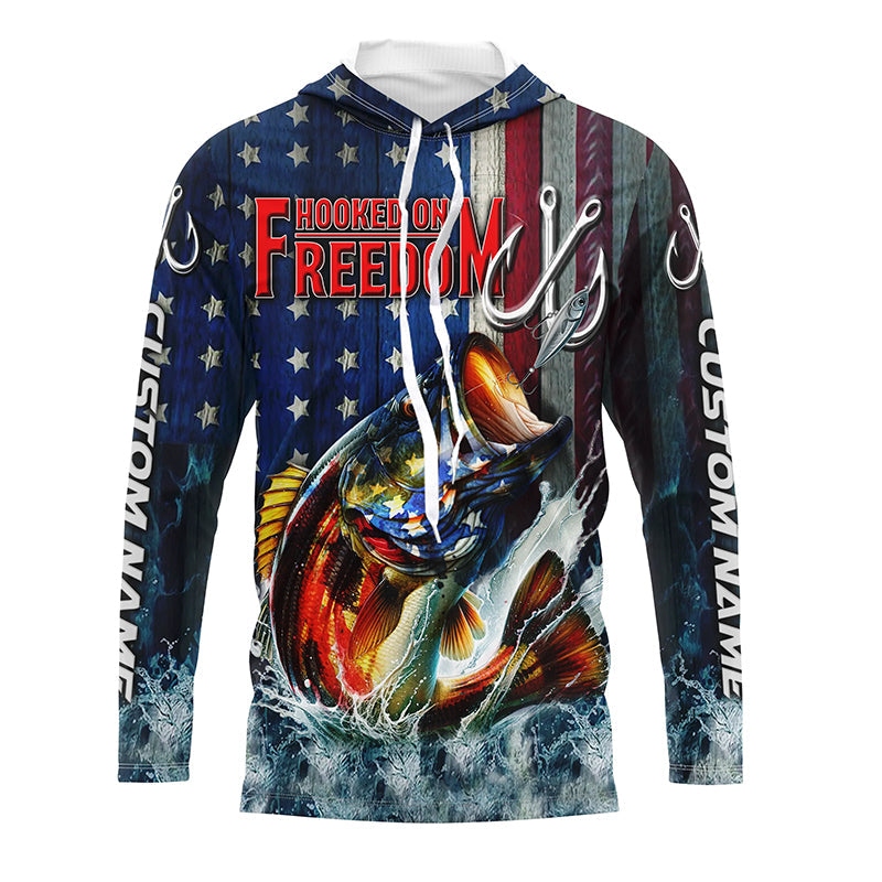 American Flag Bass Custom Fishing Shirts, Patriotic Bass Fishing Jerse –  Myfihu
