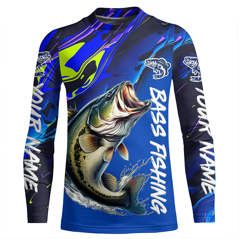 Personalized Largemouth Bass Long Sleeve Tournament Fishing Shirts, Wa –  Myfihu