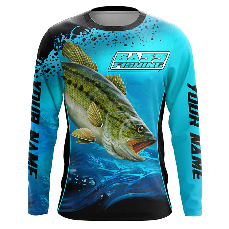 Myfihu Personalized Largemouth Bass Fishing Jerseys, Tournament Fishing Shirts TTS0713, Kid Long Sleeves UPF / XL