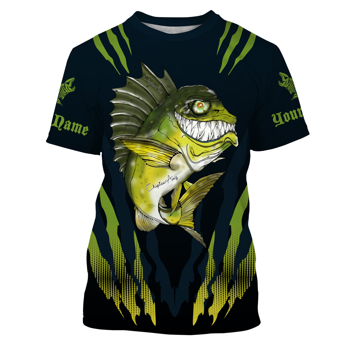 Personalized Bass Fishing Shirts Tropical leaves pattern, Bass Fishing –  Myfihu