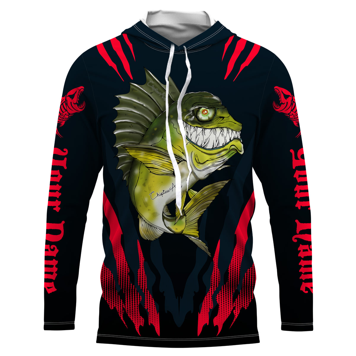 Angry Bass Fishing Custom Long sleeve Fishing Shirts, Bass fish reaper –  Myfihu
