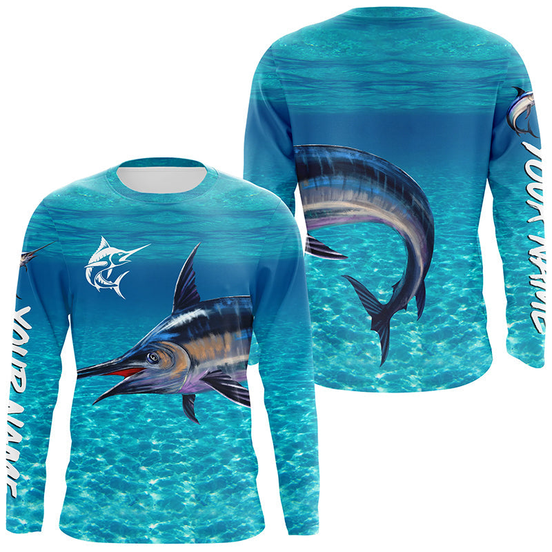 Swordfish fishing blue water camo Custom sun protection long sleeve fi –  Myfihu