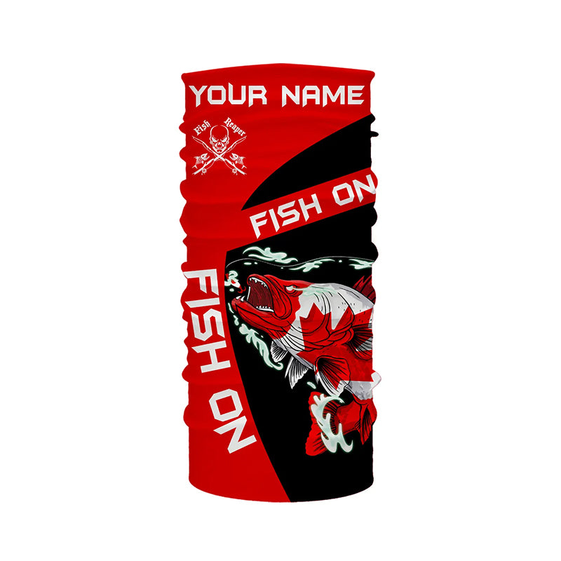 Walleye fishing Canadian flag Custom sun protection Long sleeve Fishin –  Myfihu