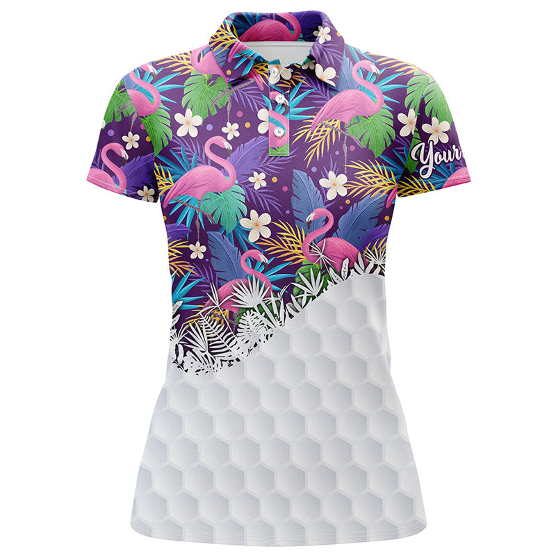 Ladies patterned polo clearance shirts