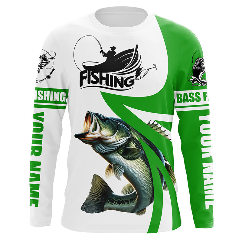 Custom Name Bass Fishing Realtree Fishing Shirts For Men And Women