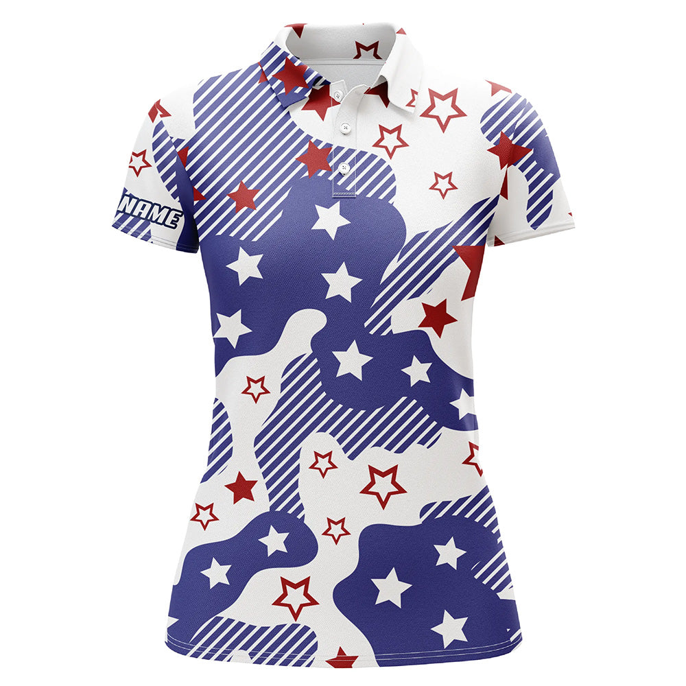 Red white and sale blue golf shirts