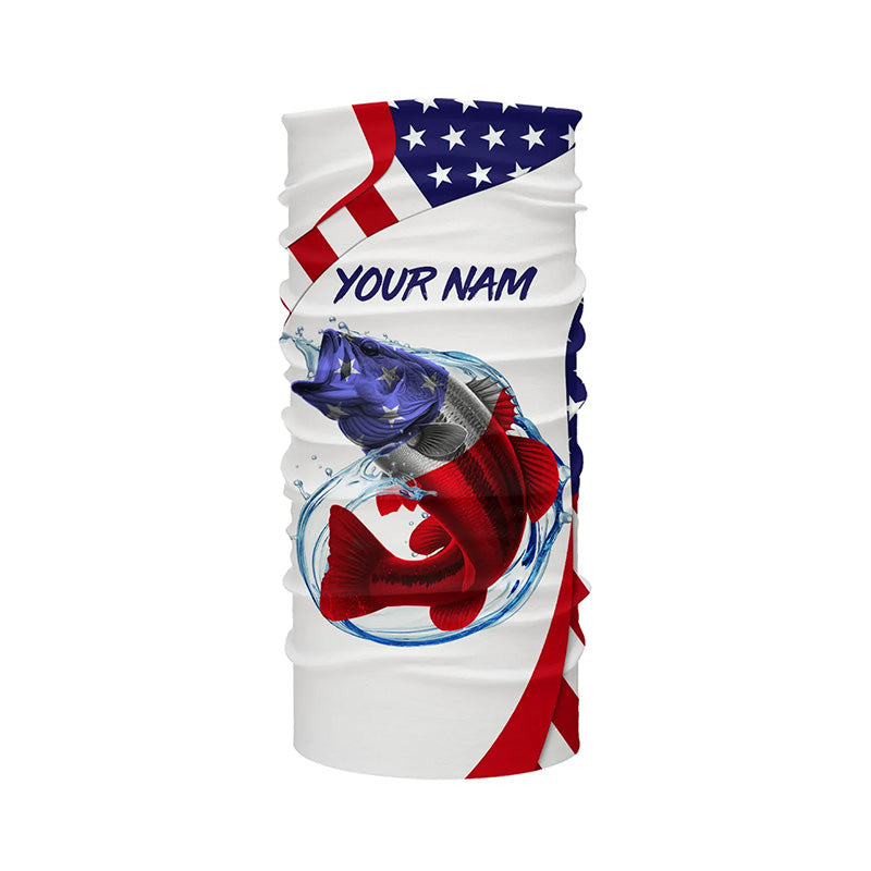 American Flag Largemouth Bass Fishing Custom patriotic fishing shirts, –  Myfihu