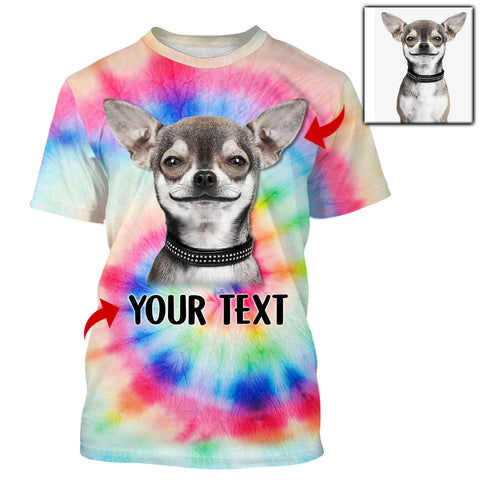 Custom Dog's Photo and Text 3D All Over Printed Shirt, Personalized Gift for Dog Owner FSD2530