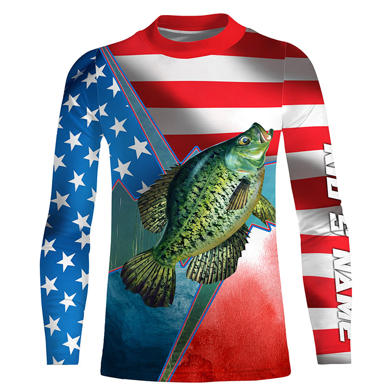 Customized Crappie fishing shirts UPF 30+ Long Sleeve Performance Shir –  Myfihu