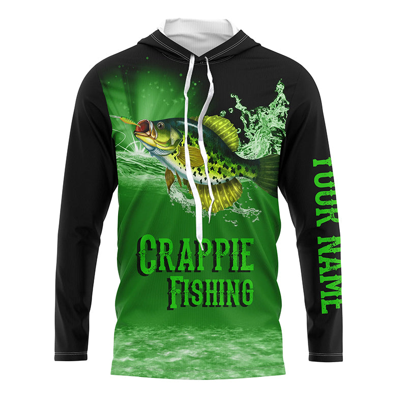 Crappie Long Sleeve Fishing Shirt for Men, Personalized Performance Cl –  Myfihu