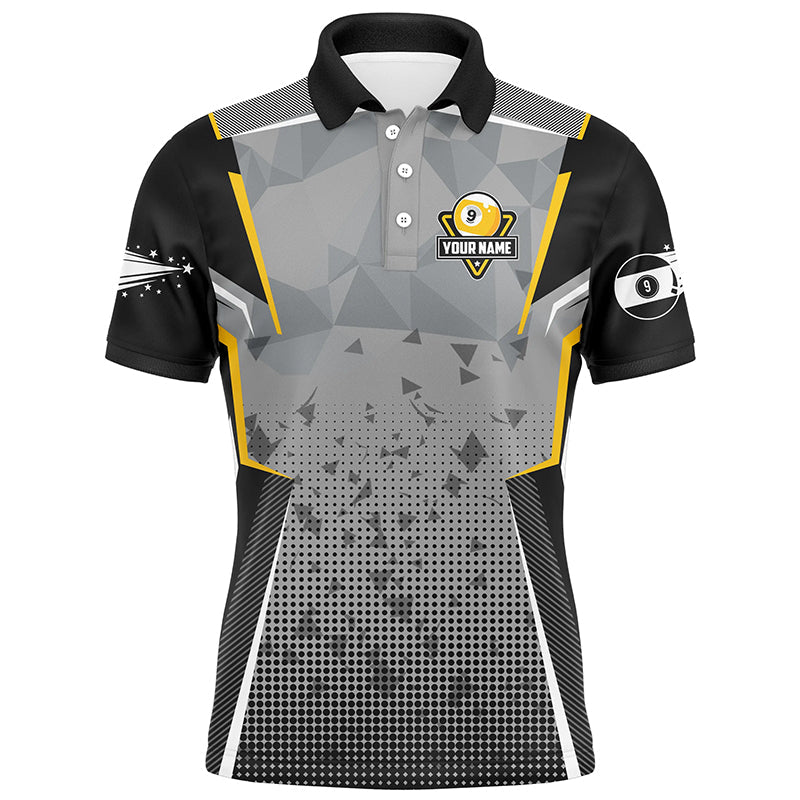 Personalized 9 Ball Pool Billiard Polo Shirts For Men, Custom Billiard 9 Ball Pool Team Shirts VHM0769