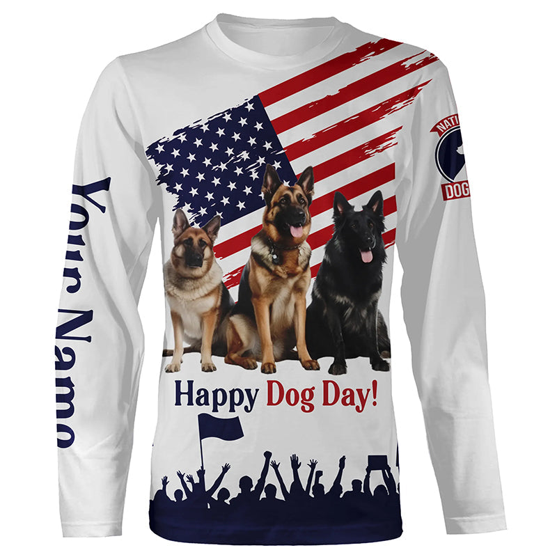 Happy Dog Day American Flag Customized All Over Print Shirts For Dog O –  Myfihu
