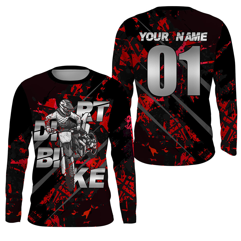 TUBE 30th RIDERS ユニフォーム Msize Custom Dirt Bike Jersey Youth Mens UPF30+ Red Motocross Shirt MX