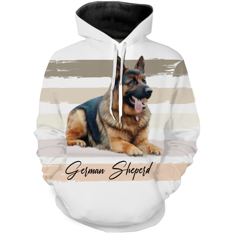 Custom Dog Lover T-shirt Long Sleeve Hoodie| Dog Photo Shirt Dog Lover Tee Gift for Dog Mom Dog Dad| JTSD293