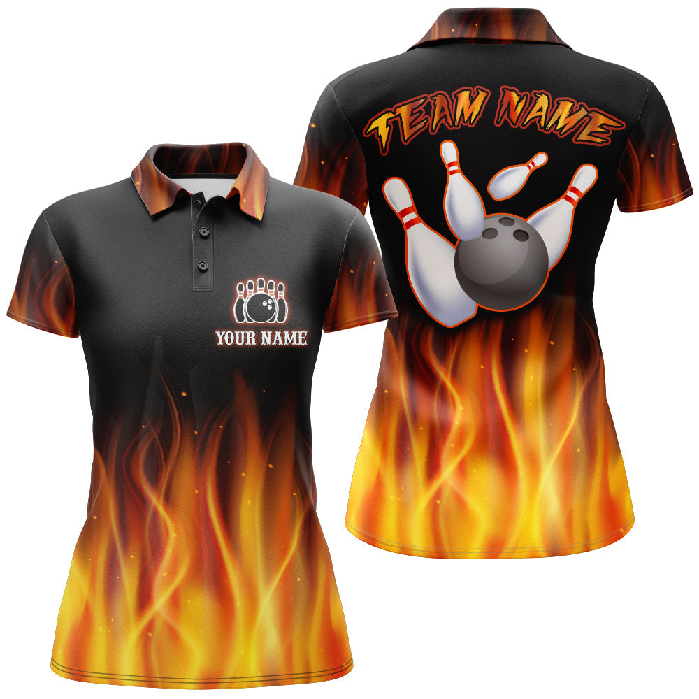 Personalized Bowling Shirts Bowling Team Jersey Bowling Polo Shirt for Women QZT17