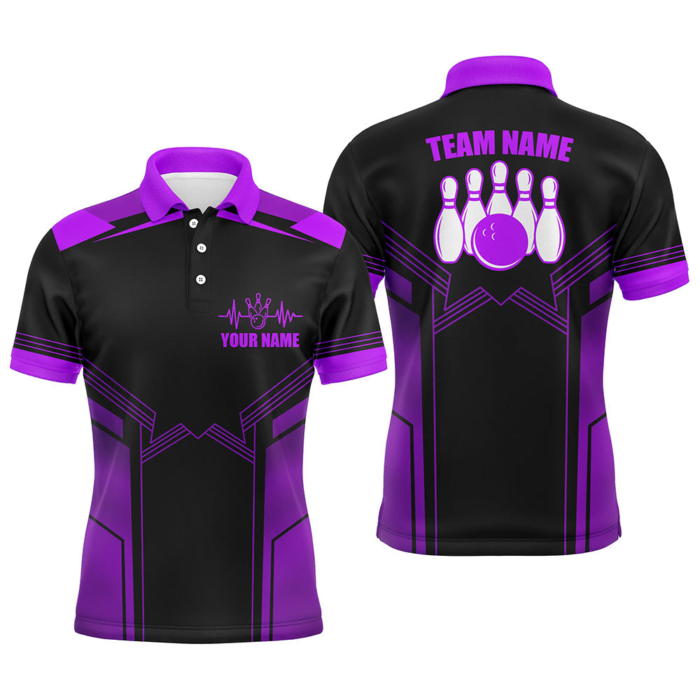 Bowling Shirts, Purple Sash Jersey