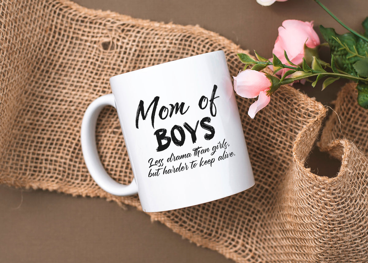  SuBin shop Boy Mom Rainbow Coffee Mug - Gift For Boy