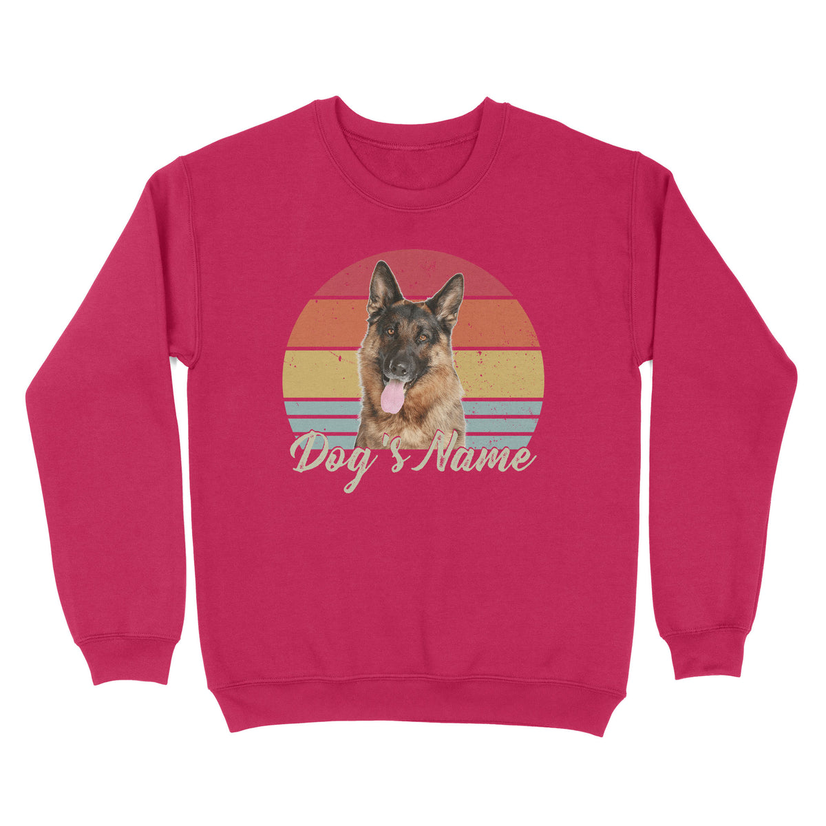Personalized Dog Shirt with Vintage Portrait - Customize Your Dog Photo/Name Shirt in Retro Style Sweatshirt