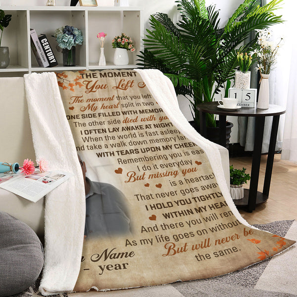 Personalized Memorial Blanket Gift| Remembrance Blanket Bereavement Gift For Loss of Loved One MM14