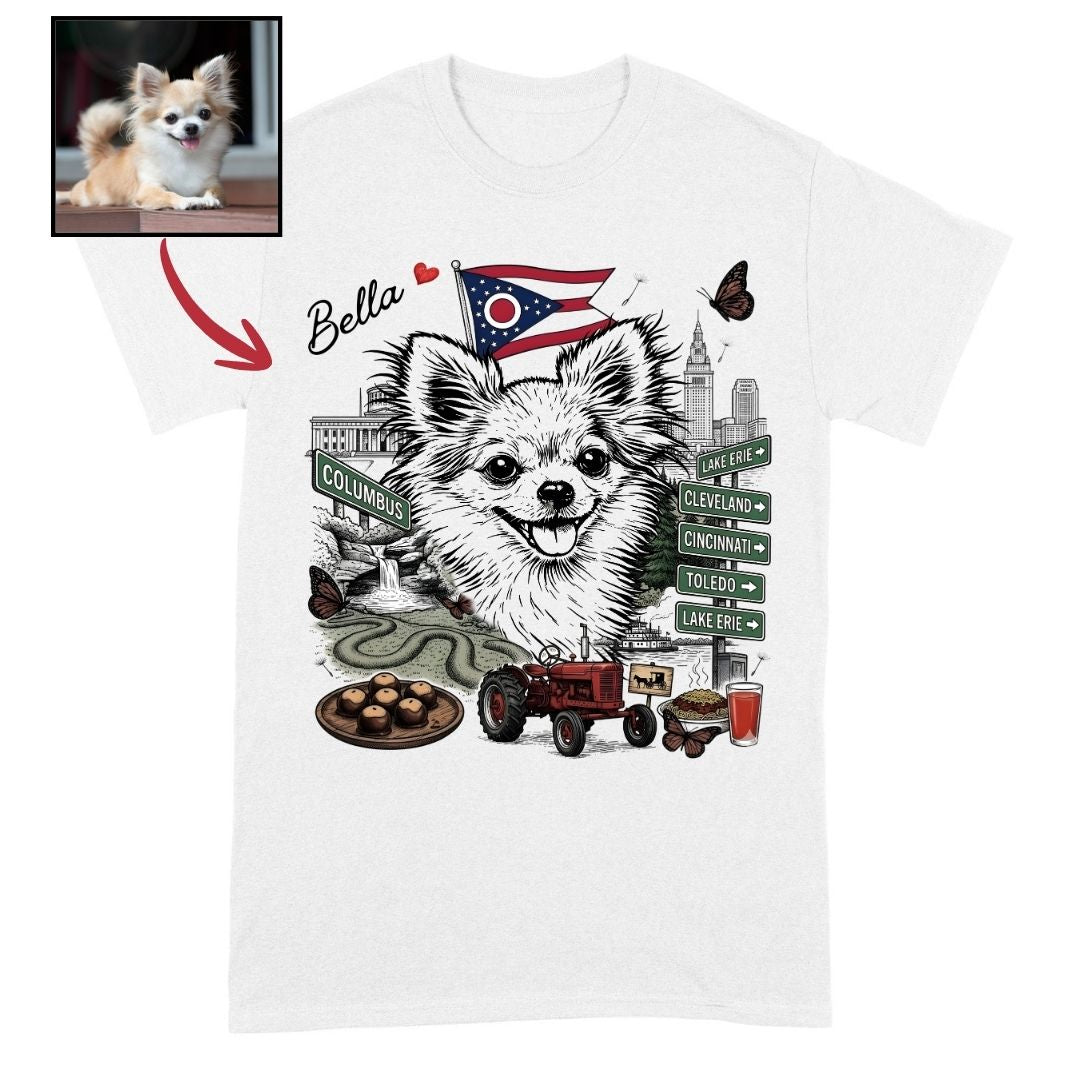 US States Custom Dog Shirt – Personalized Gift for Dog Lovers FSD4830