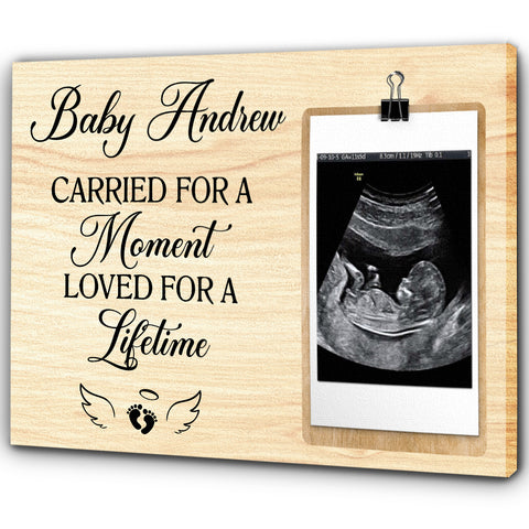 Baby Memorial Canvas| Memorial Gift For Loss of Baby Angel| Remembrance Gifts Loss of Child NXM80