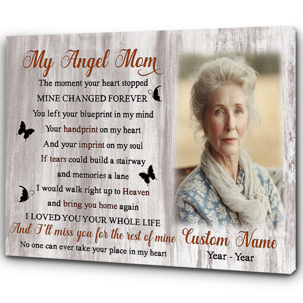 Mom Memorial Gifts For Loss of Mother Personalized Sympathy Gifts for Mom In Memory NXM496