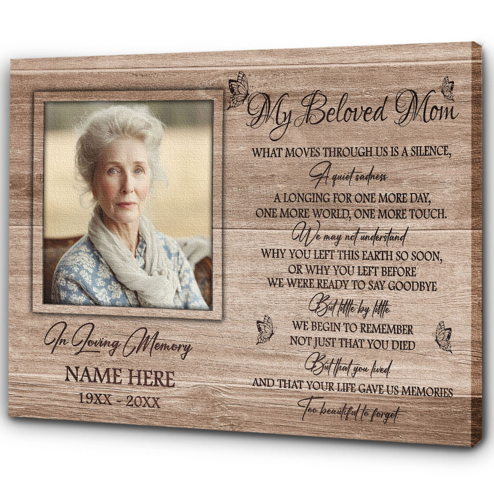 Personalized Mom Memorial Gifts, Sympathy Gift for Loss of Mother, My Beloved Mom Mother's Day NXM493