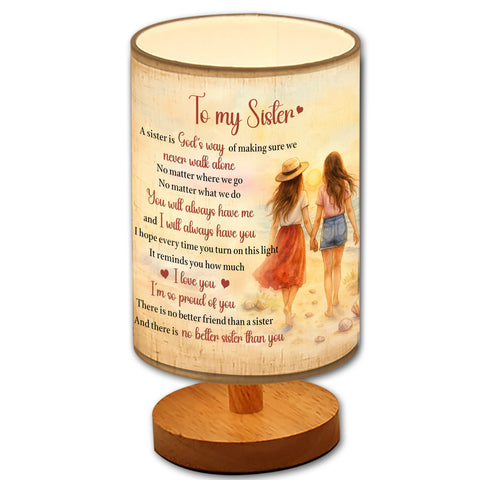Sister Table Lamp Sister Gifts from Sister Night Light Gifts for Sister Christmas Gifts, Birthday Gifts