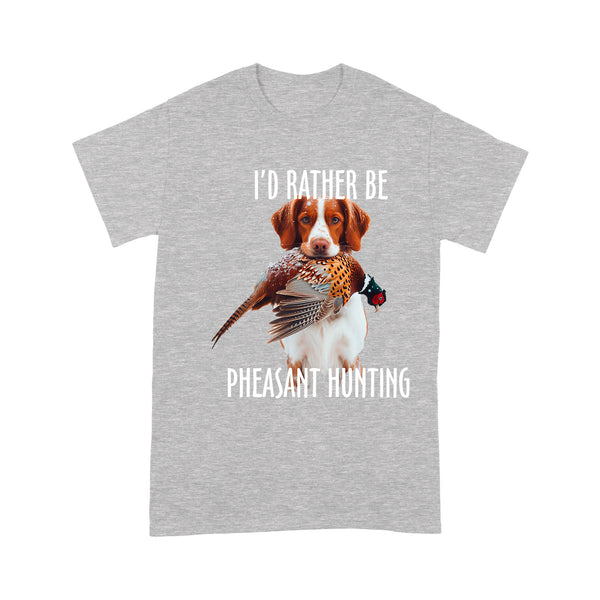 Brittany Dog Pheasant Hunting T-shirt FSD4588 D02