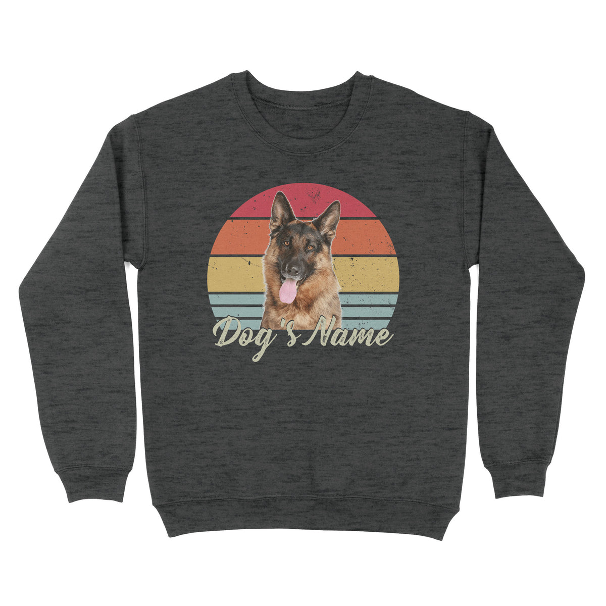 Personalized Dog Shirt with Vintage Portrait - Customize Your Dog Photo/Name Shirt in Retro Style Sweatshirt