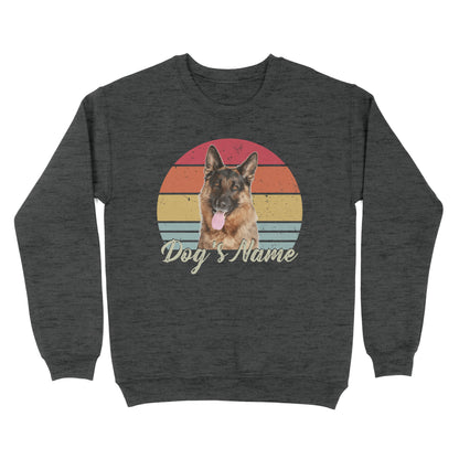 Personalized Dog Shirt with Vintage Portrait - Customize Your Dog Photo/Name Shirt in Retro Style Sweatshirt