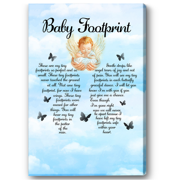 Baby Angel Memorial Canvas Gifts, Memorial Gift For Loss of Baby Loss Child Loss Infant NXM129