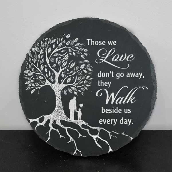 Dad Memorial Garden Slate Stone Gifts for Son Memorial Gift for Loss of Father Uncle Memorial Plaque TNA11