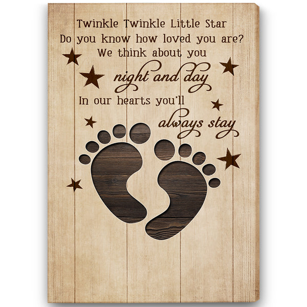 Memorial Canvas For Loss Baby Angel| Custom Gifts for Loss of Baby| Memorial Gift for Child in Heaven NXM76