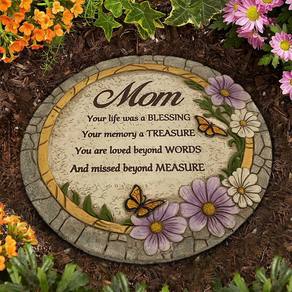 Mom Garden Memorial Stones Sympathy Gift for Loss of Mom Mother Day in Heaven Stepping Stone TNS7