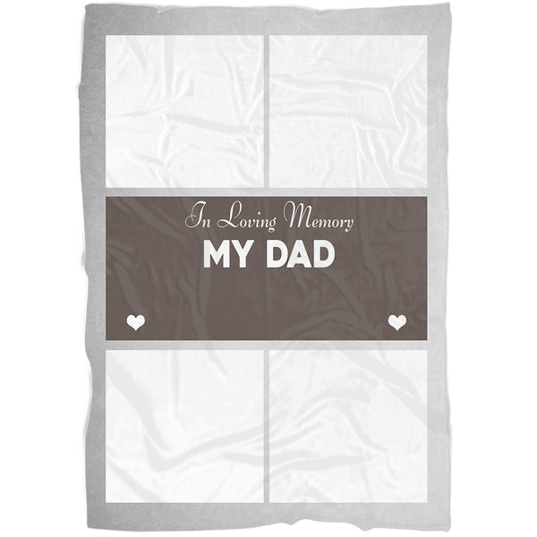 Memorial Blanket For Loss Of Dad| Dad Memorial Sympathy Blanket Throw| In Loving Memory of Dad MM38