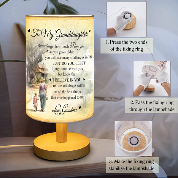 Granddaughter Table Lamp Granddaughter Gifts from Grandma, Granddaughter and Grandma Lamp - TNT1