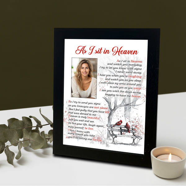 Memorial Shadow Box, Memorial Picture Frame for Loss of Loved One 2x3 Photo TND1