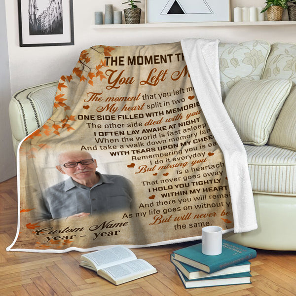 Personalized Memorial Blanket Gift| Remembrance Blanket Bereavement Gift For Loss of Loved One MM14