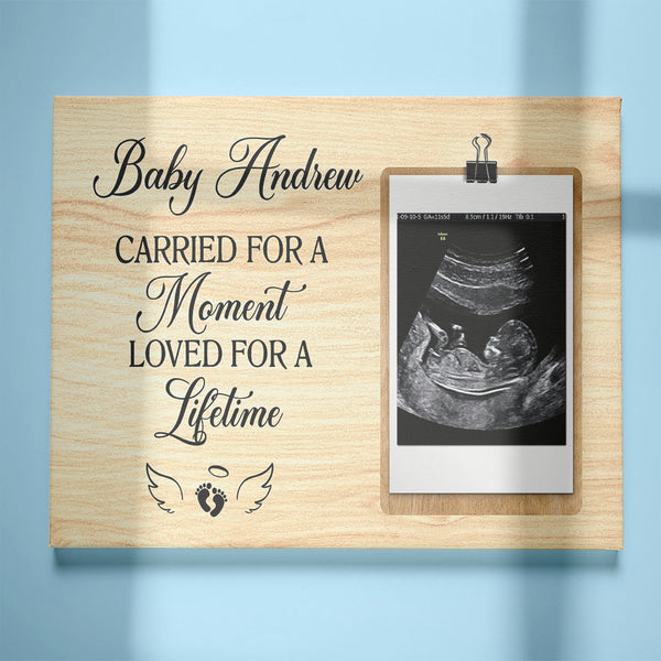 Baby Memorial Canvas| Memorial Gift For Loss of Baby Angel| Remembrance Gifts Loss of Child NXM80