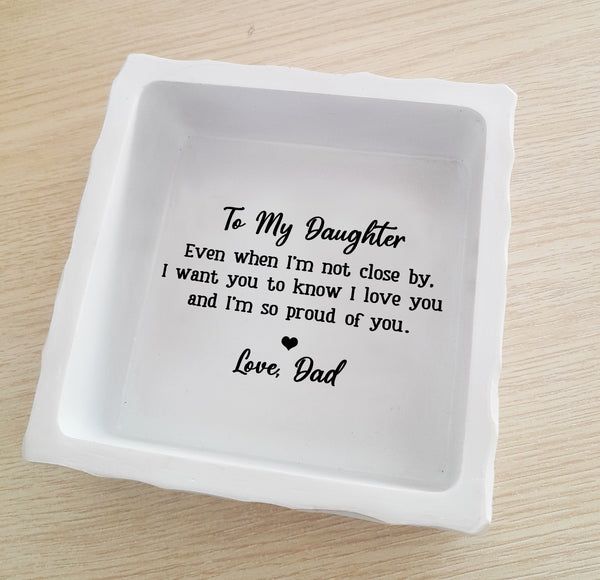Father Daughter Keepsake Box gifts for Daughter from Dad Daughter Birthday Christmas Thanksgiving TNK4