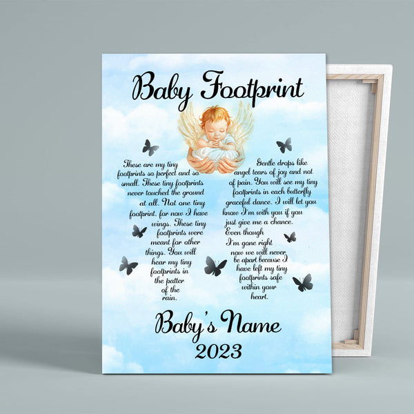 Baby Angel Memorial Canvas Gifts, Memorial Gift For Loss of Baby Loss Child Loss Infant NXM129