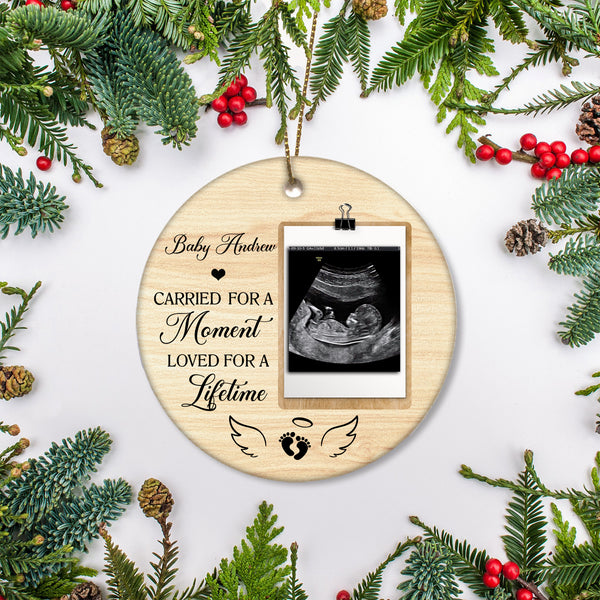 Memorial Ornament for Loss of Baby - Miscarriage Ornament for Infant Child Loss MB16