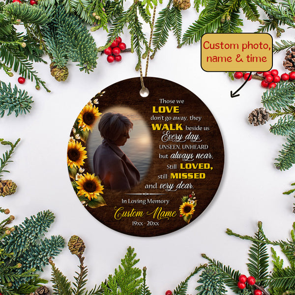 Memorial Ornament Gift| Personalized Memorial Gift for Loss of Loved One| Remembrance Ornament MC77